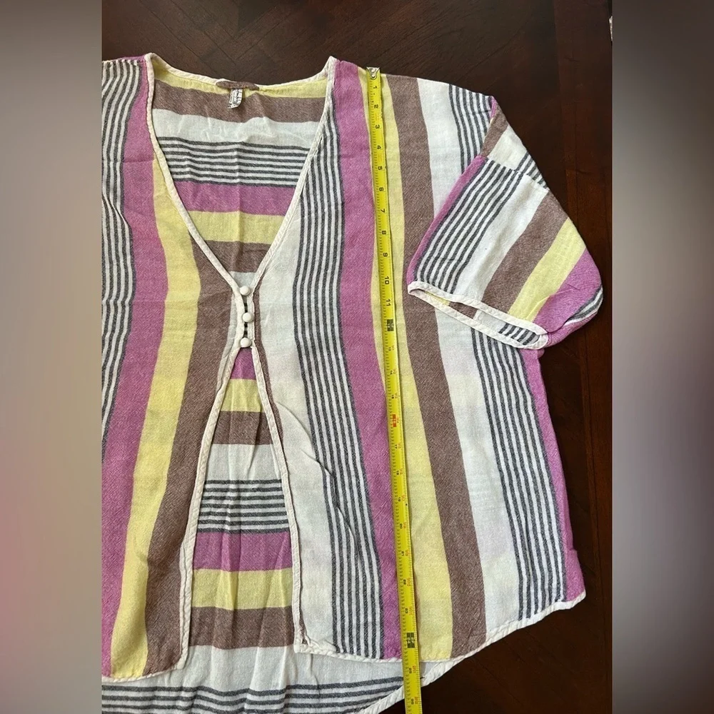 Free People Multicolor Striped Blouse